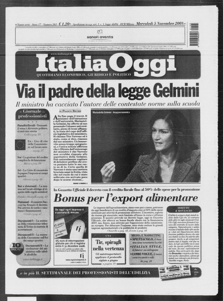 Italia oggi : quotidiano di economia finanza e politica